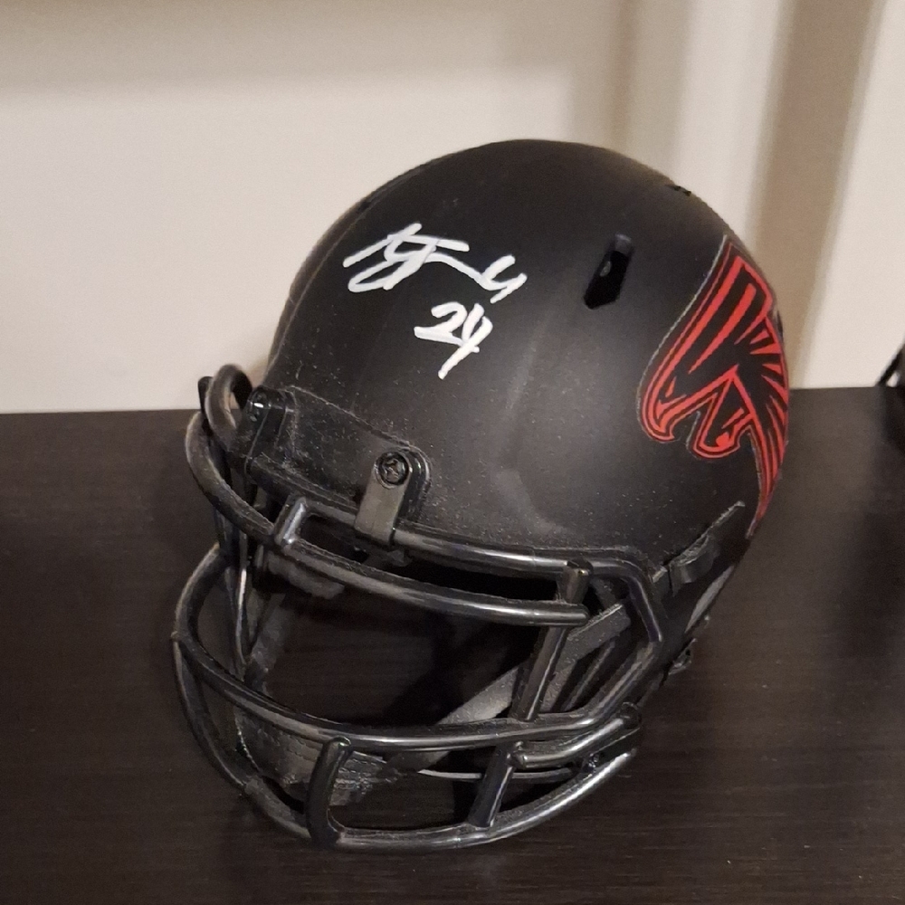 AJ Terrell Signed Atlanta Falcons Mini Helmet
